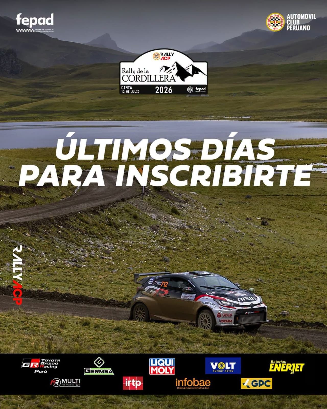 Últimos días para inscribirte al rally